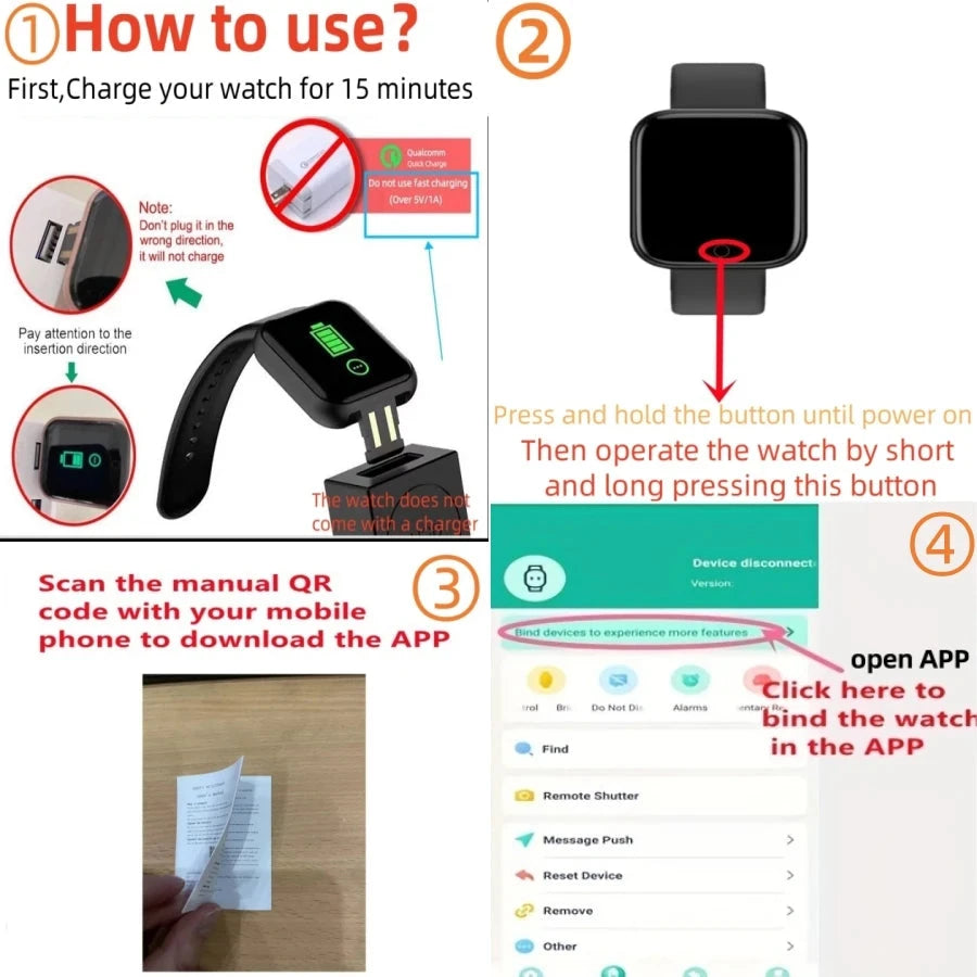 Fitness Tracker Smartwatch