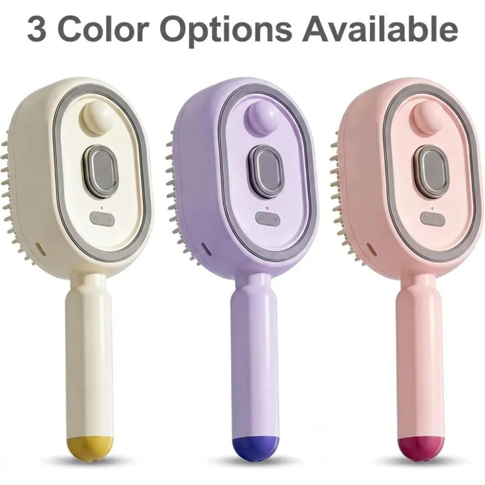 3-in-1 Electric Scalp Massager & Self-Cleaning Hair Care Comb