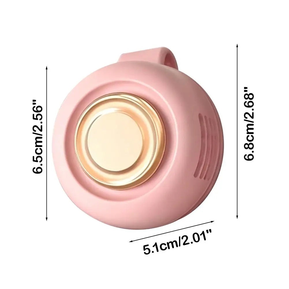 Portable Clip Fan Mini Handsfree Rechargeable Bladeless Electric Fan Clip Waist Fan Silent Strong Wind Leafless Fan For Outdoor