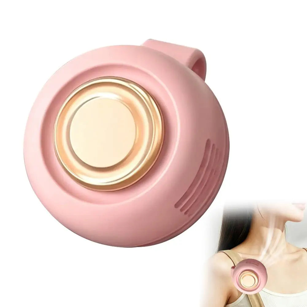 Portable Clip Fan Mini Handsfree Rechargeable Bladeless Electric Fan Clip Waist Fan Silent Strong Wind Leafless Fan For Outdoor