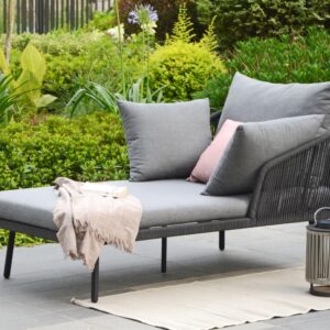 Samso Luxury Metal Lounger (Finish Colour - Grey)