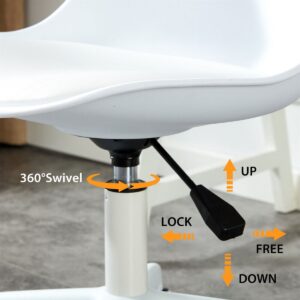 Modern White Chair For Home Office or Dressing Table